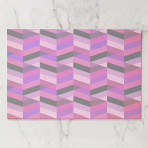 Bloc De Hojas Resumen Chevron/Herringbone   Púrpura y violeta