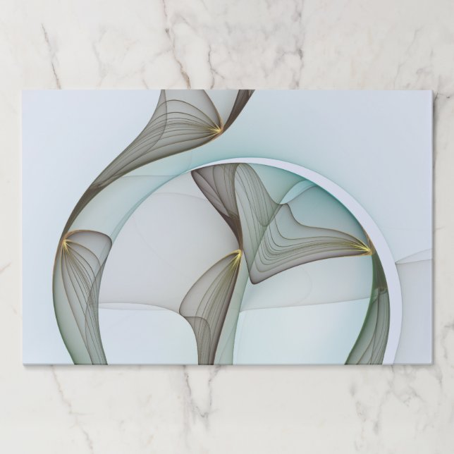 Bloc De Hojas Resumen Elegancia dorada turquesa moderna (Anverso)