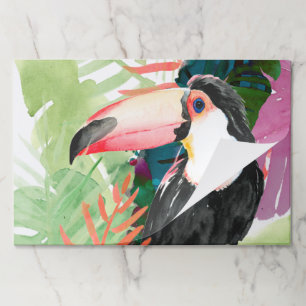 Bloc De Hojas Retrato táctil con hojas tropicales