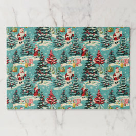 Bloc De Hojas Retro Santa Wonderland