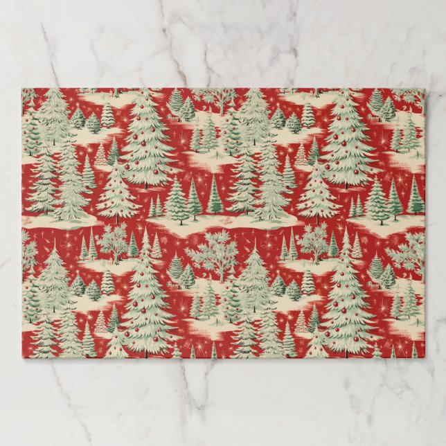 Bloc De Hojas Retro Vintage Christmas Landscape (Anverso)
