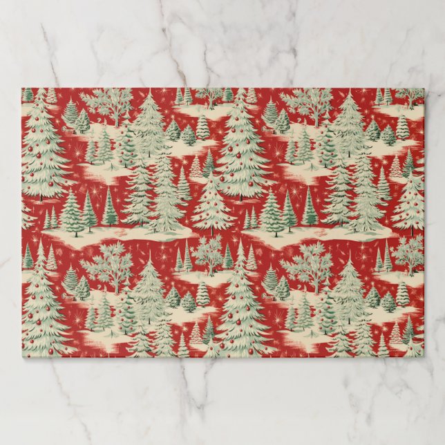 Bloc De Hojas Retro Vintage Christmas Landscape (Anverso)