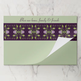 Bloc De Hojas Rico morado y verde suave