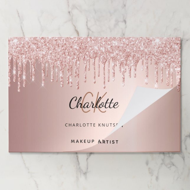 Bloc De Hojas Rosa de papel de negocios rosa (Plegada)