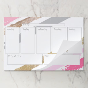 Bloc De Hojas Rosa y cojín grande del Tearaway del calendario