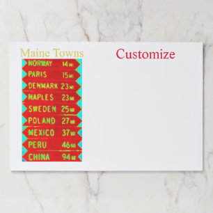Bloc De Hojas Rótulo Thunder_Cove de Maine Towns