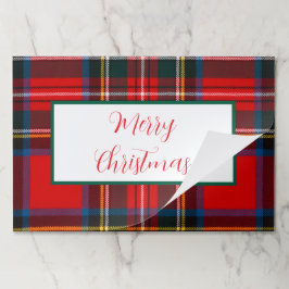 Bloc De Hojas Royal Stewart Merry Christmas Placemat