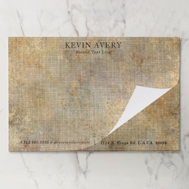 Bloc De Hojas Rústica Linen Beige Texturista (Plegada)