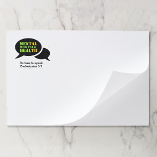 Bloc De Hojas Salud mental   HOMBRES QUE HABLAN DE SALUD