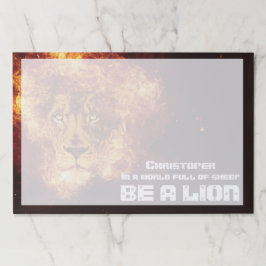 Bloc De Hojas Ser valiente león de Judá