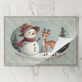 Bloc De Hojas Set Holiday Table With Cute Paper Placemats