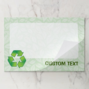 Bloc De Hojas Símbolo de reciclaje