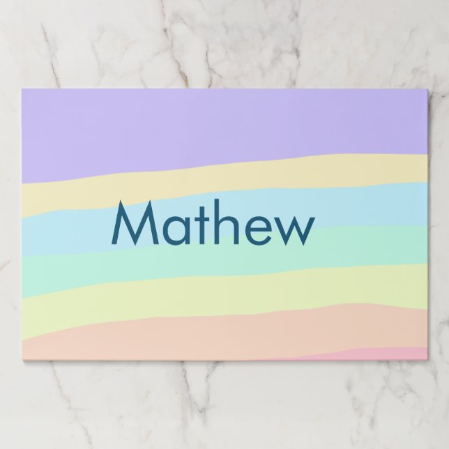 Bloc De Hojas simple letra inicial monograma añada su nombre (Anverso)