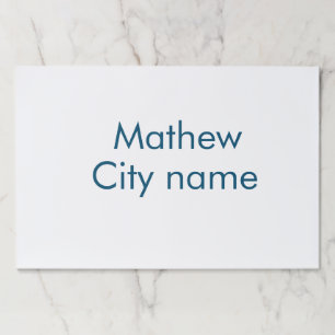 Bloc De Hojas simple letra inicial monograma añada su nombre