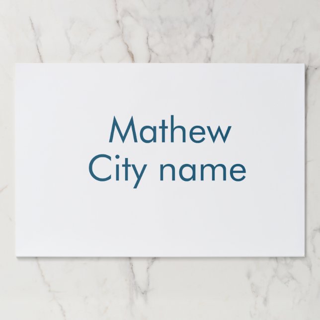 Bloc De Hojas simple letra inicial monograma añada su nombre (Anverso)