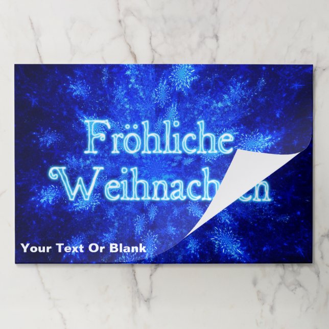 Bloc De Hojas Snowburst - Froliche Weihnachten (Plegada)