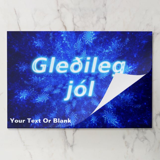 Bloc De Hojas Snowburst - Gleðileg Jól (Plegada)