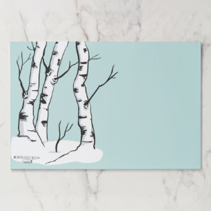 Bloc De Hojas Snowy Colorado Aspen Tree Notes Paper Pad