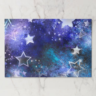 Bloc De Hojas Space Background with Stars