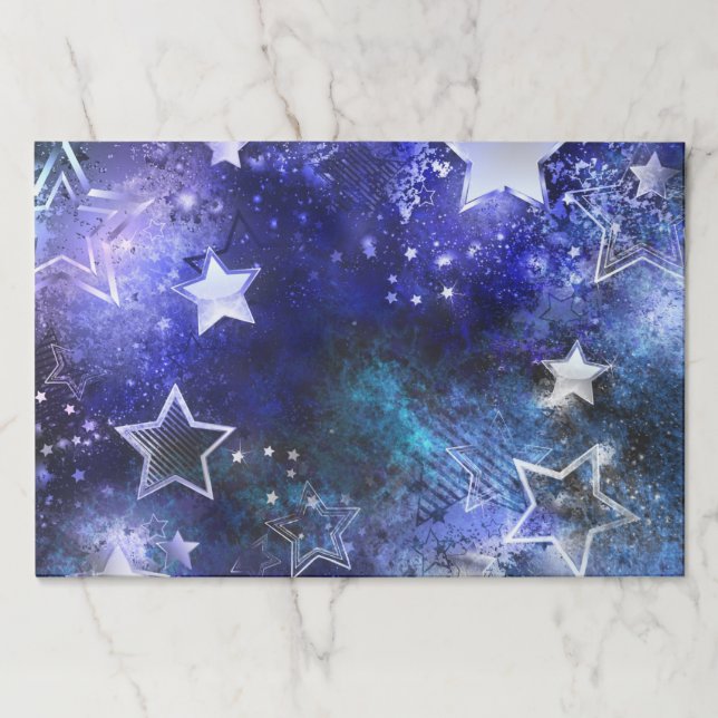 Bloc De Hojas Space Background with Stars (Anverso)
