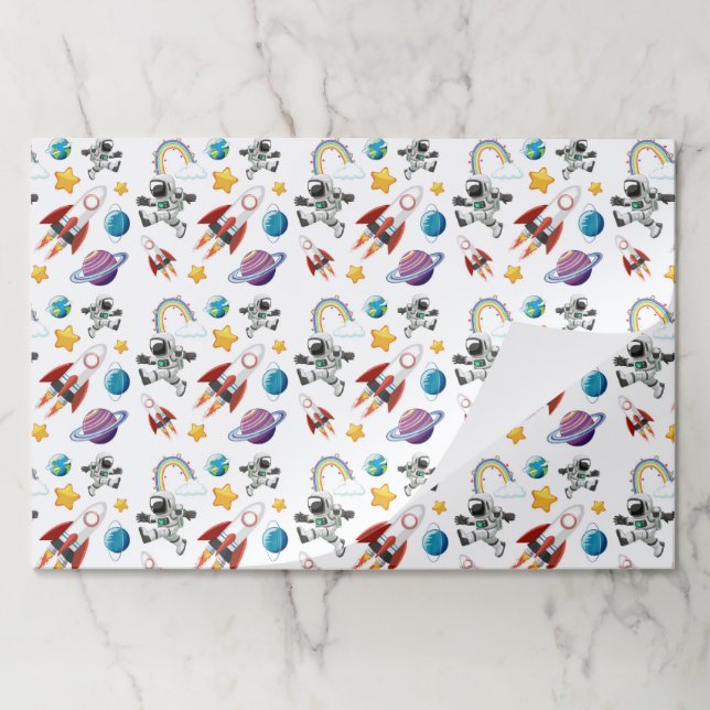 Bloc De Hojas Space Paper Placemats (Plegada)