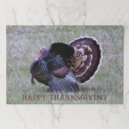 Bloc De Hojas Strutting Thanksgiving Wild Turkey Paper Placemat