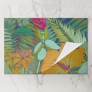 Bloc De Hojas Tapiz tropical II