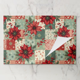 Bloc De Hojas Tearaway Christmas Florals Paper Placemats