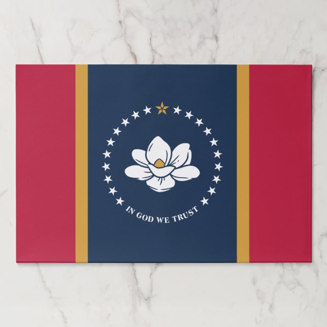 Bloc De Hojas Tearaway paper pad with Flag of Mississippi (Anverso)