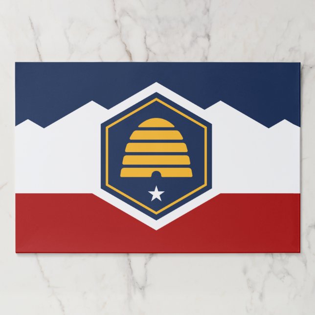 Bloc De Hojas Tearaway paper pad with Flag of Utah State, USA (Anverso)