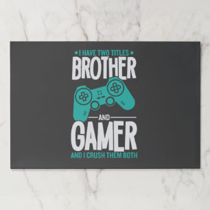 Bloc De Hojas Tengo Dos Títulos Hermano Y Jugador Gracioso