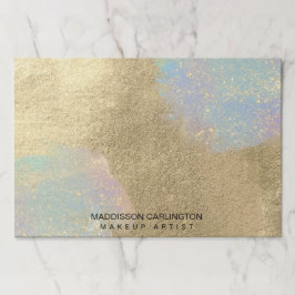 Bloc De Hojas Textura De Purpurina Oro E Irlandés