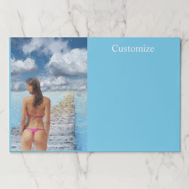 Bloc De Hojas Thunder_Cove, Chica de bikini (Anverso)