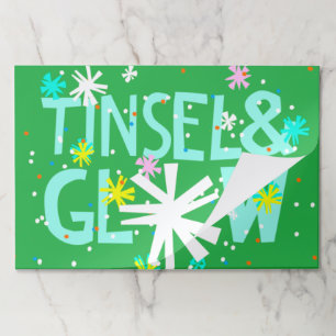 Bloc De Hojas Tinsel y Glow