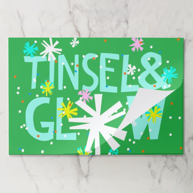 Bloc De Hojas Tinsel y Glow (Plegada)