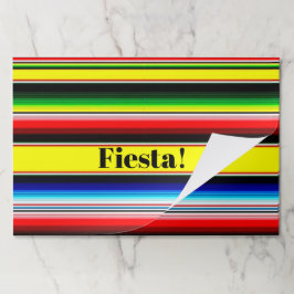 Bloc De Hojas Tiras de serape luminosas de papel placemo