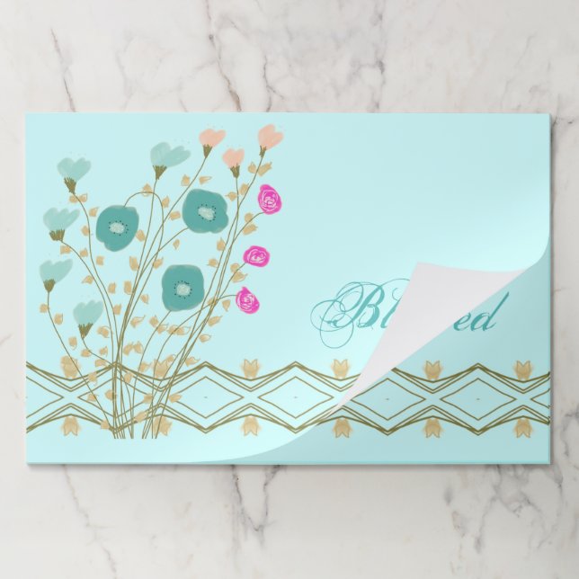 Bloc De Hojas Un diseñador artístico floral (Plegada)