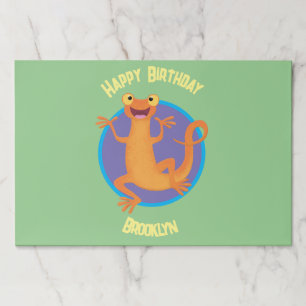 Bloc De Hojas Un naranja alegre y lindo bailando