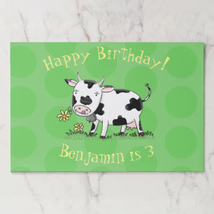 Bloc De Hojas Vaca corta en ilustracion personalizado de campo v