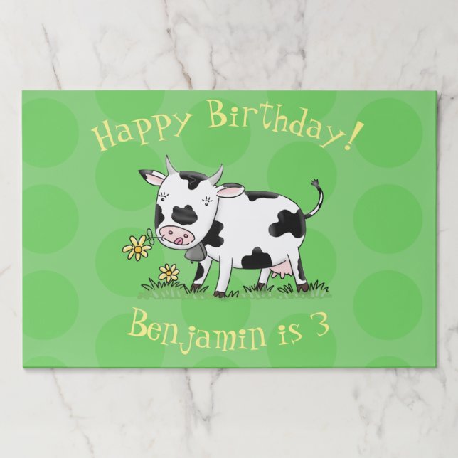 Bloc De Hojas Vaca corta en ilustracion personalizado de campo v (Anverso)