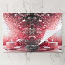 Bloc De Hojas Velas rojas Navidades decorativos languidecen