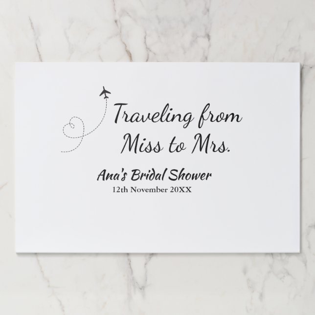 Bloc De Hojas Viaje despedida de soltera añadir nombre fecha de  (Anverso)