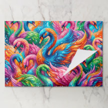 Vibrante paisaje de sueños de cisne – Boho psicodé
