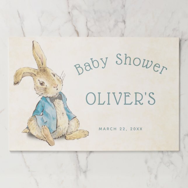 Bloc De Hojas Viejo Peter Rabbit Whimsical Baby Shower Delight (Anverso)