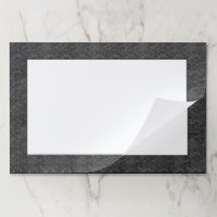 Vintage Fleur de Lis | Damasco negro plateado