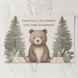 Bloc De Hojas Woodland Forest Bear