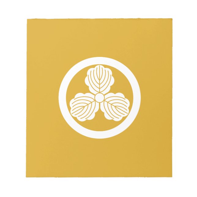 BLOC DE NOTAS 丸に三つ柏 (Frente)