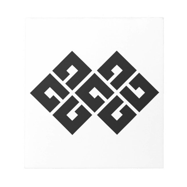 BLOC DE NOTAS 四 つ 目 結 二 つ (Frente)