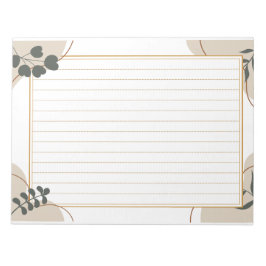 Bloc De Notas 飾り罫線用紙＜茶＞[ch19]