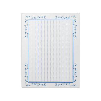 Bloc De Notas 飾り罫線用紙＜青＞[bl20]